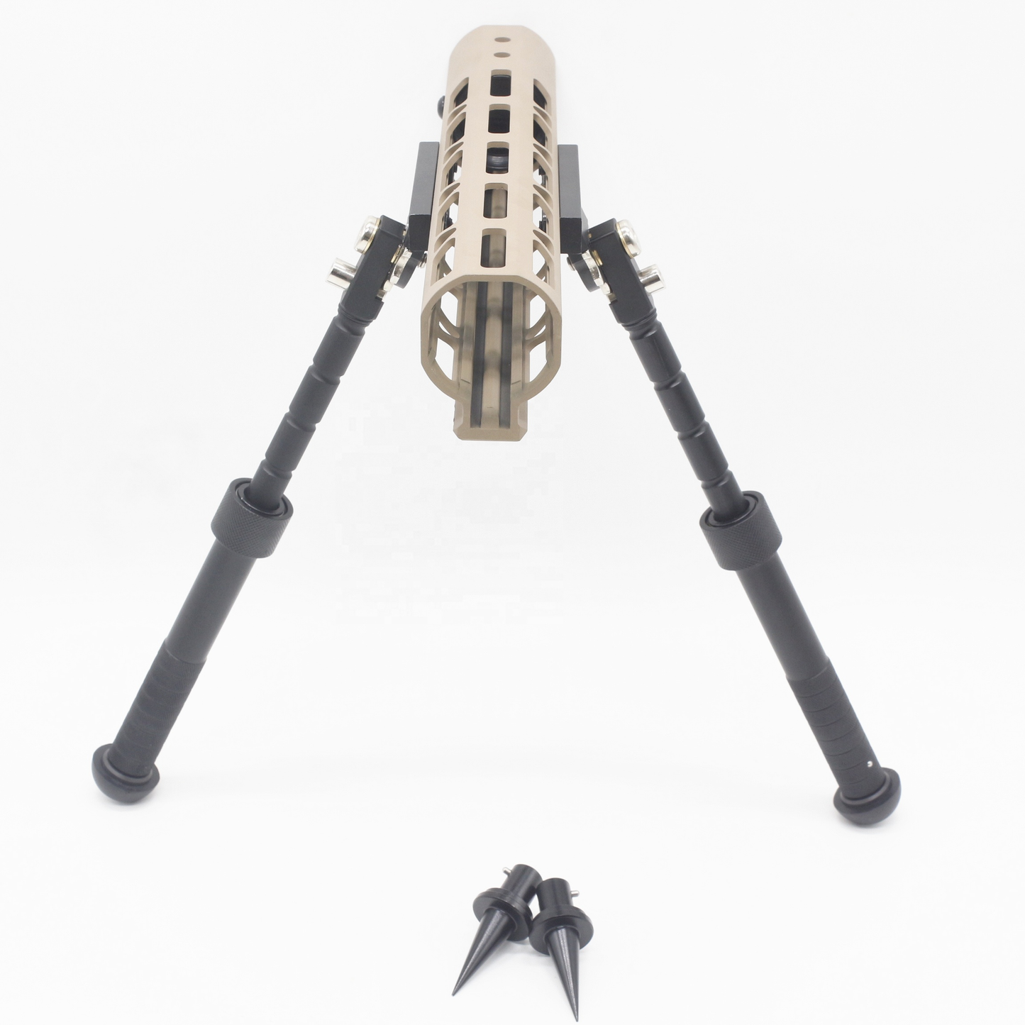 V8 Mlok Split Tactical Gun Tripod with Rail Mount Adapter Adjustable Length Shooting Stand Hunting Accessories