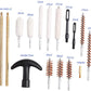 16pcs Universal Gun Cleaning Kit Barrel Brushes Tools for .22.357.270 7mm.40.44.45 cal