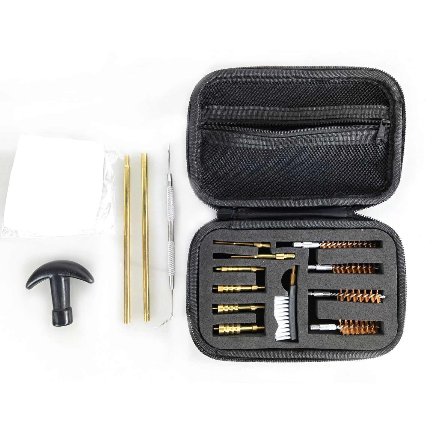 16pcs Universal Gun Cleaning Kit with Cloth Bag