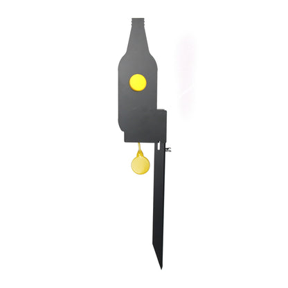 Assembly Portable Pellet Field Target Ground Plug in Knockdown Reset Shooting Steel Target