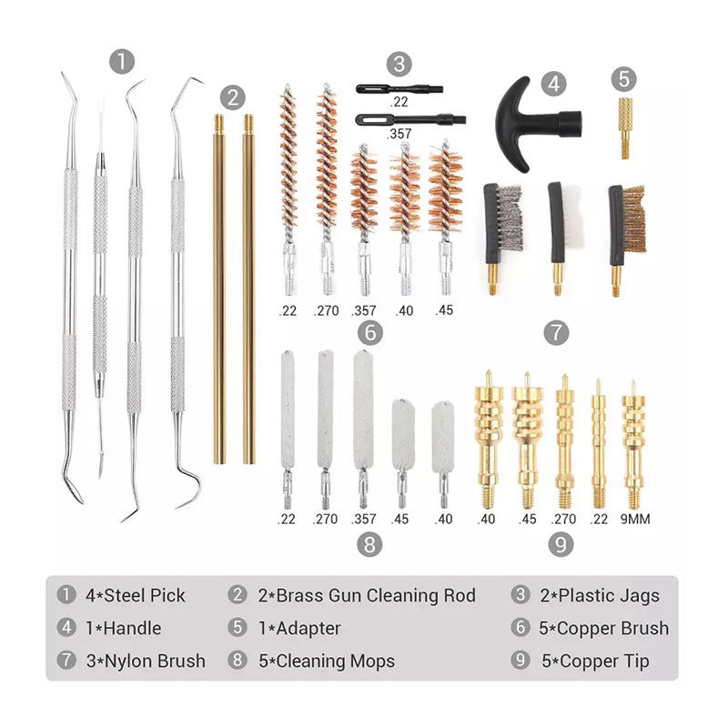 28pcs Gun Brush Pipe Cleaning Tools