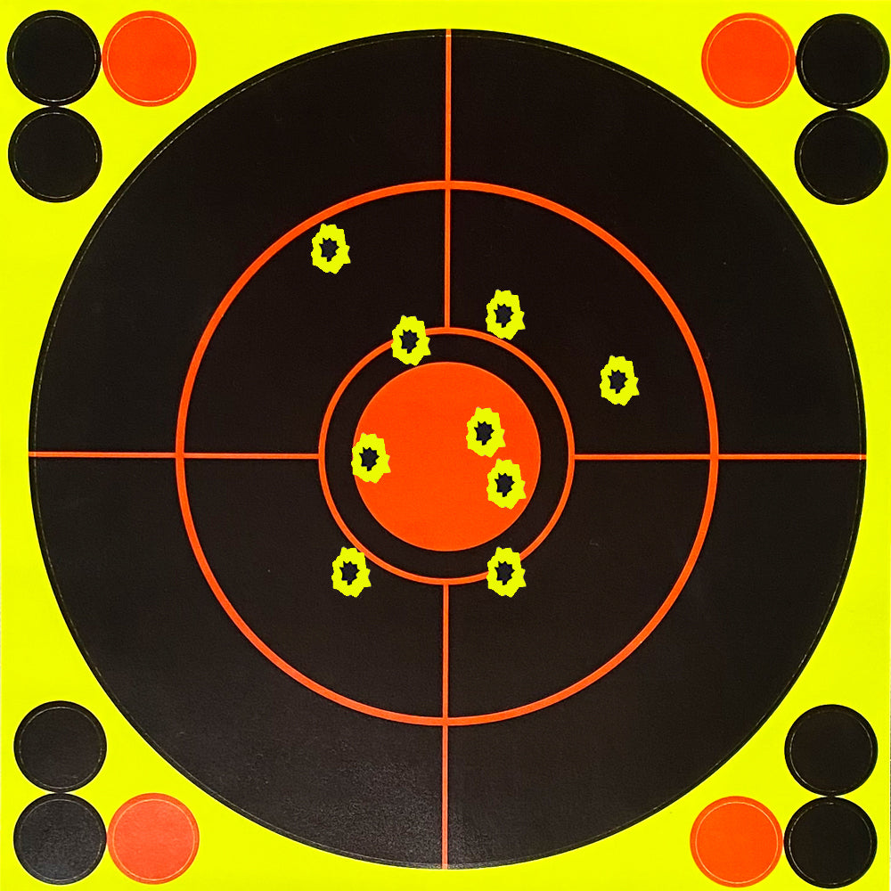 8inch Classic Splatte Target Self Adhesive Burst Shooting Paper Targets