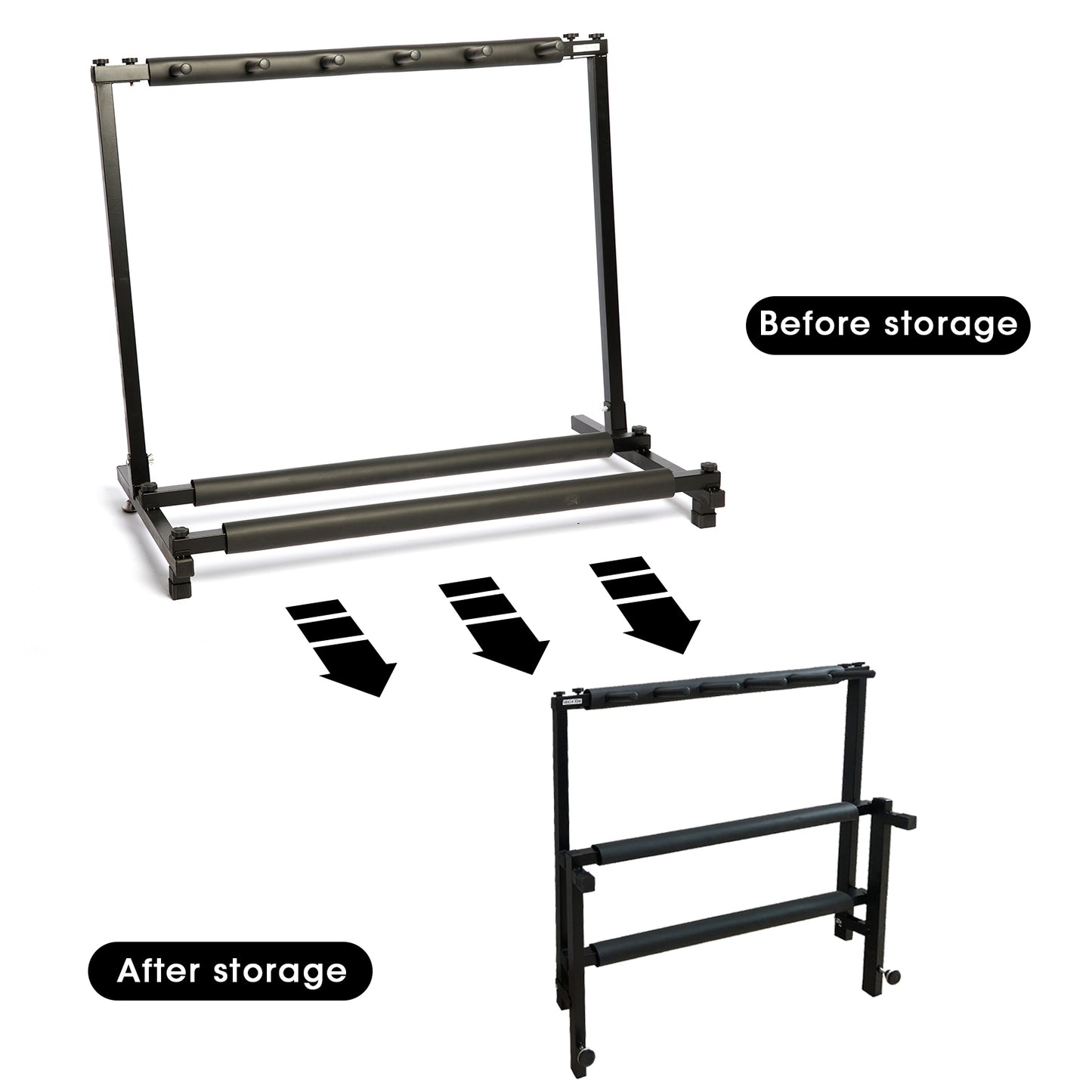 5 Seats Gun Rack Stand Gun Display Rack